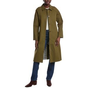 Anna Kay Womens  Manchester Trench Coat, Green
